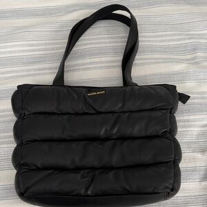 Marta Ponti Black Puffer Tote